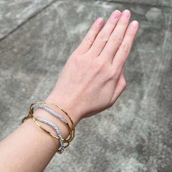 Alexis Bittar Solanales Crystal Cuff Bracelet - Champagne - 50200 - Picture 7 of 14